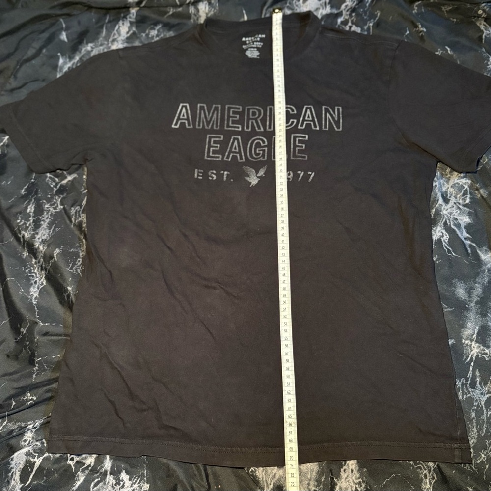American Eagle Outfitters Charcoal Men's Tee